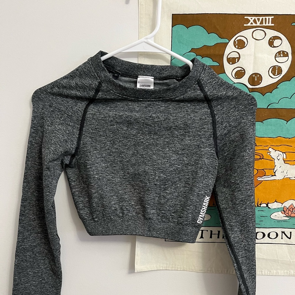 Gymshark Cropped Long Sleeve Workout Top